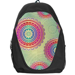 Abstract Geometric Wheels Pattern Backpack Bag