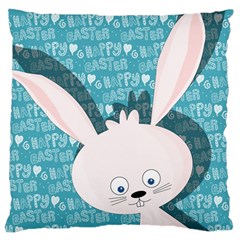 Easter Bunny  Large Cushion Case (one Side) by Valentinaart