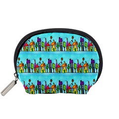 Colourful Street A Completely Seamless Tile Able Design Accessory Pouches (small) 