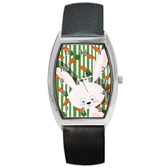 Easter Bunny  Barrel Style Metal Watch by Valentinaart