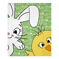 Easter Bunny And Chick  Shower Curtain 60  X 72  (medium)  by Valentinaart