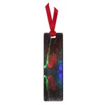 Illuminated Trees At Night Near Lake Small Book Marks Front