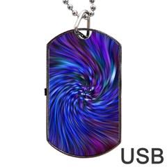 Stylish Twirl Dog Tag Usb Flash (two Sides) by Nexatart