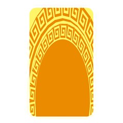 Greek Ornament Shapes Large Yellow Orange Memory Card Reader by Mariart