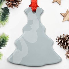 Hibiscus Sakura Glacier Gray Ornament (christmas Tree)  by Mariart