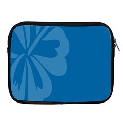 Hibiscus Sakura Classic Blue Apple Ipad 2/3/4 Zipper Cases by Mariart