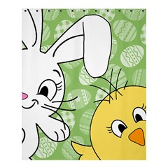 Easter Bunny And Chick  Shower Curtain 60  X 72  (medium)  by Valentinaart