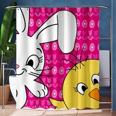 Easter Shower Curtain 60  X 72  (medium)  by Valentinaart