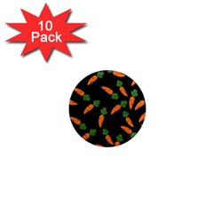 Carrot Pattern 1  Mini Magnet (10 Pack)  by Valentinaart