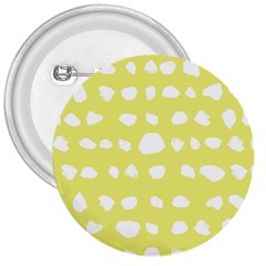 Polkadot White Yellow 3  Buttons