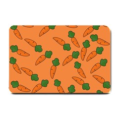 Carrot Pattern Small Doormat  by Valentinaart