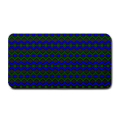 Split Diamond Blue Green Woven Fabric Medium Bar Mats by Mariart