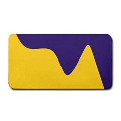 Purple Yellow Wave Medium Bar Mats by Mariart