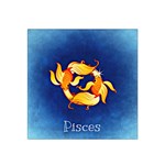 Zodiac Pisces Satin Bandana Scarf Front