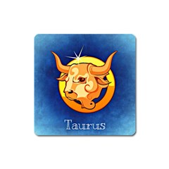 Zodiac Taurus Square Magnet by Mariart