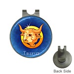 Zodiac Taurus Hat Clips with Golf Markers Front