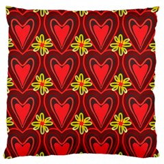 Digitally Created Seamless Love Heart Pattern Standard Flano Cushion Case (one Side) by Nexatart