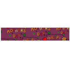 Happy Mothers Day Text Tiling Pattern Flano Scarf (large) by Nexatart