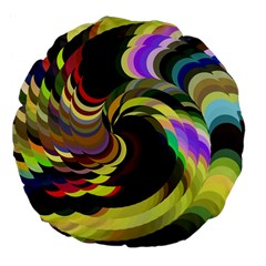 Spiral Of Tubes Large 18  Premium Flano Round Cushions by Nexatart