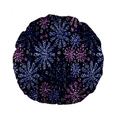 Pixel Pattern Colorful And Glittering Pixelated Standard 15  Premium Flano Round Cushions by Nexatart