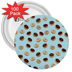 Donuts Pattern 3  Buttons (100 Pack)  by Valentinaart