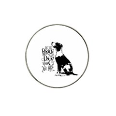 Dog Person Hat Clip Ball Marker (10 Pack) by Valentinaart