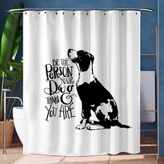 Dog Person Shower Curtain 60  X 72  (medium)  by Valentinaart