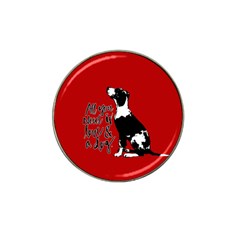 Dog Person Hat Clip Ball Marker (10 Pack) by Valentinaart