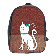 Cute Cat Character School Bags(large)  by TastefulDesigns