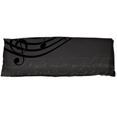 Music Clef Background Texture Body Pillow Case (dakimakura) by Nexatart