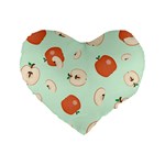 Apple Fruit Background Food Standard 16  Premium Heart Shape Cushions Front