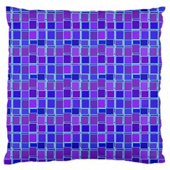 Background Mosaic Purple Blue Large Cushion Case (two Sides) by Nexatart