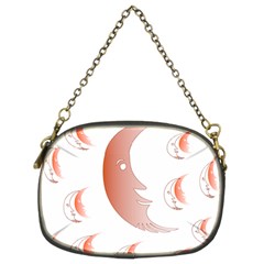 Moon Moonface Pattern Outlines Chain Purses (two Sides)  by Nexatart