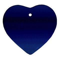 Blue Dot Ornament (heart) by PhotoNOLA