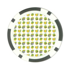 St Patrick S Day Background Symbols Poker Chip Card Guard (10 Pack) by Nexatart