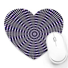 Pattern Stripes Background Heart Mousepads by Nexatart