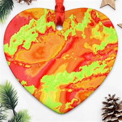 Sky Pattern Heart Ornament (two Sides) by Valentinaart