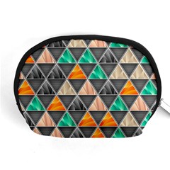 Abstract Geometric Triangle Shape Accessory Pouches (medium)  by Nexatart