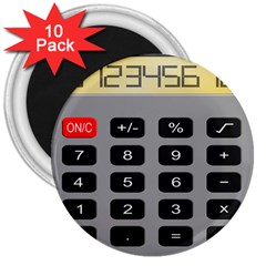 Calculator 3  Magnets (10 Pack)  by Mariart