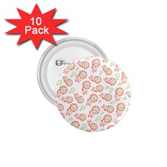 Flower Floral Red Star Sunflower 1 75  Buttons (10 Pack)