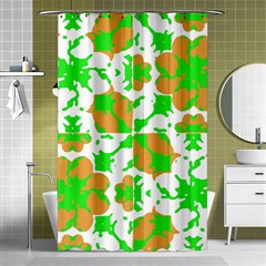 Graphic Floral Seamless Pattern Mosaic Shower Curtain 48  X 72  (small)  by dflcprints