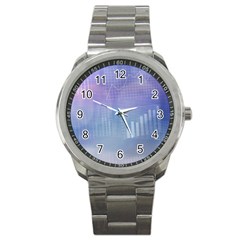 Business Background Blue Corporate Sport Metal Watch by Nexatart