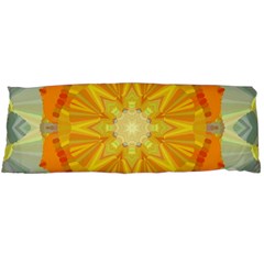 Sunshine Sunny Sun Abstract Yellow Body Pillow Case (dakimakura) by Nexatart