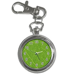 Green Leaf Line Key Chain Watches by Mariart