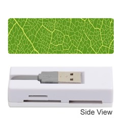 Green Leaf Line Memory Card Reader (stick)  by Mariart