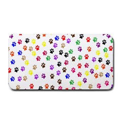 Paw Prints Dog Cat Color Rainbow Animals Medium Bar Mats by Mariart