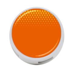 Orange Star Space 4-port Usb Hub (two Sides) 