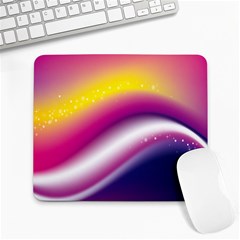 Rainbow Space Red Pink Purple Blue Yellow White Star Large Mousepads by Mariart