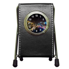 Frozen In Time Pen Holder Desk Clocks by Nexatart