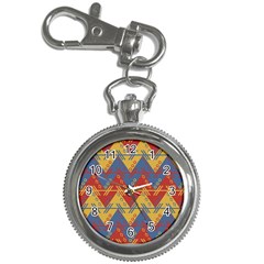 Aztec South American Pattern Zig Zag Key Chain Watches by Nexatart